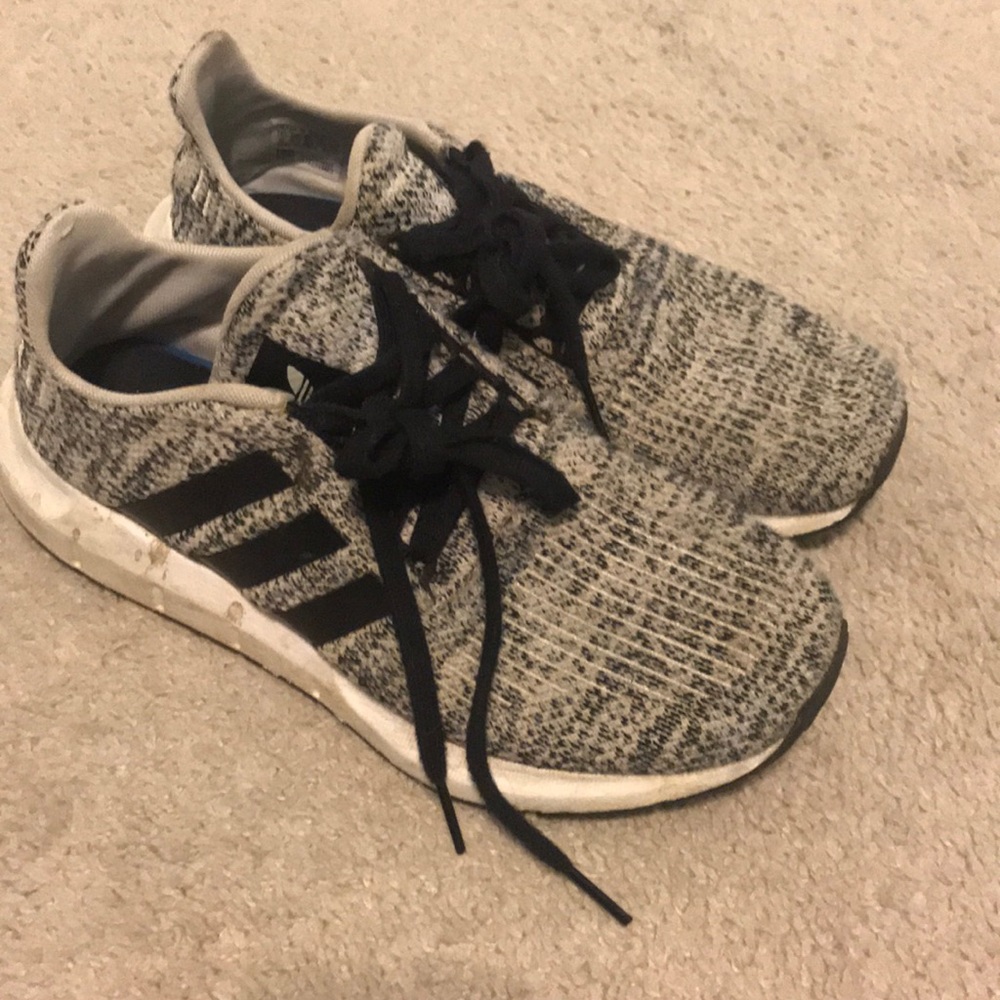 Ortholite adidas shoes black and white